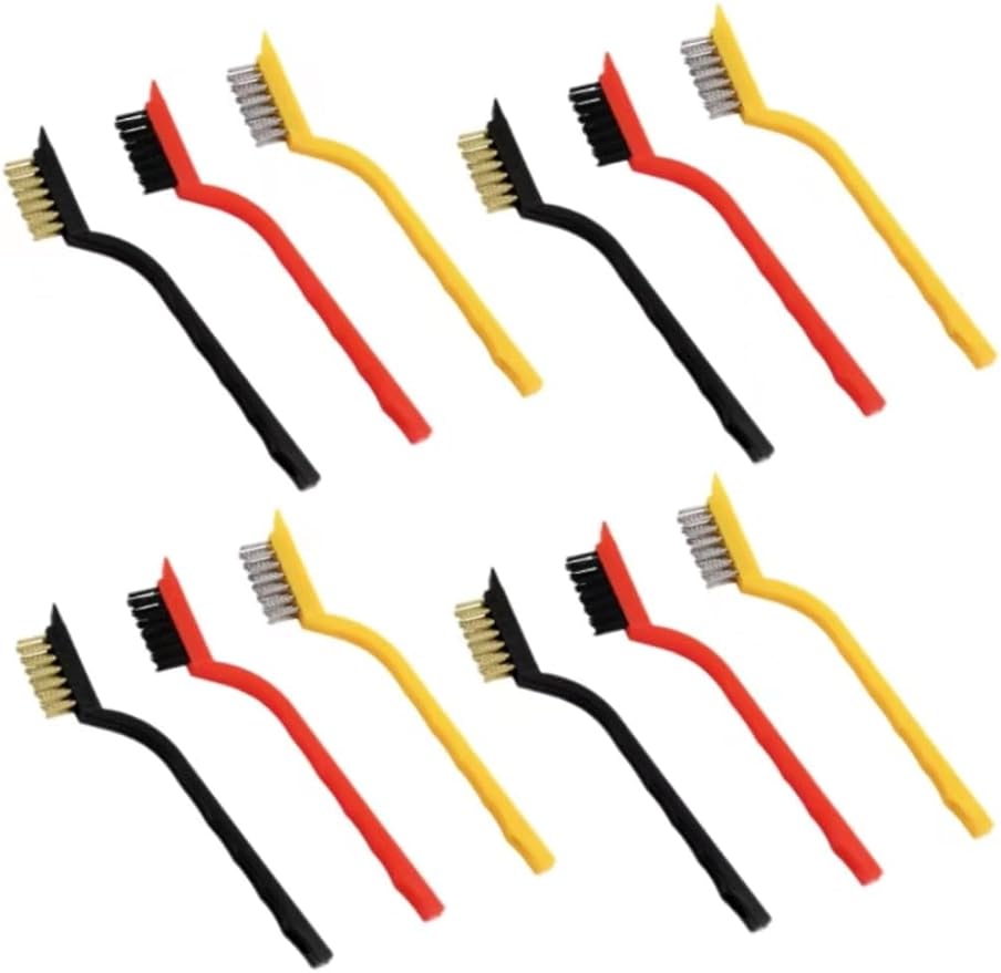 

12 шт., щетка для кухонных плит, щетка для газовых плит, сильная щетка для обеззараживания, щетка для удаления ржавчины, полировка, очиститель вытяжки