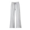 Women's High-Waisted Micro-Flare Sweatpants - Autumn/Winter Casual Draped Style
