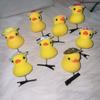 10pcs Little Yellow Duck Spring Hair Clip Cartoon Headwear Hair Styling Tool Hairpin  Hair Accessory