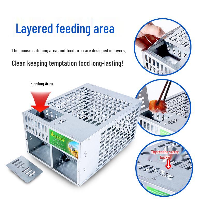 High-Efficiency Automatic Indoor Mouse Trap Cage – Quick and Effective Pest Control
