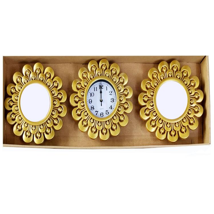 Living Room Wall Clock Home Table Sofa Background Wall Clock Modern Minimalist Abstract Art Wall Clock Triple Wall Clock