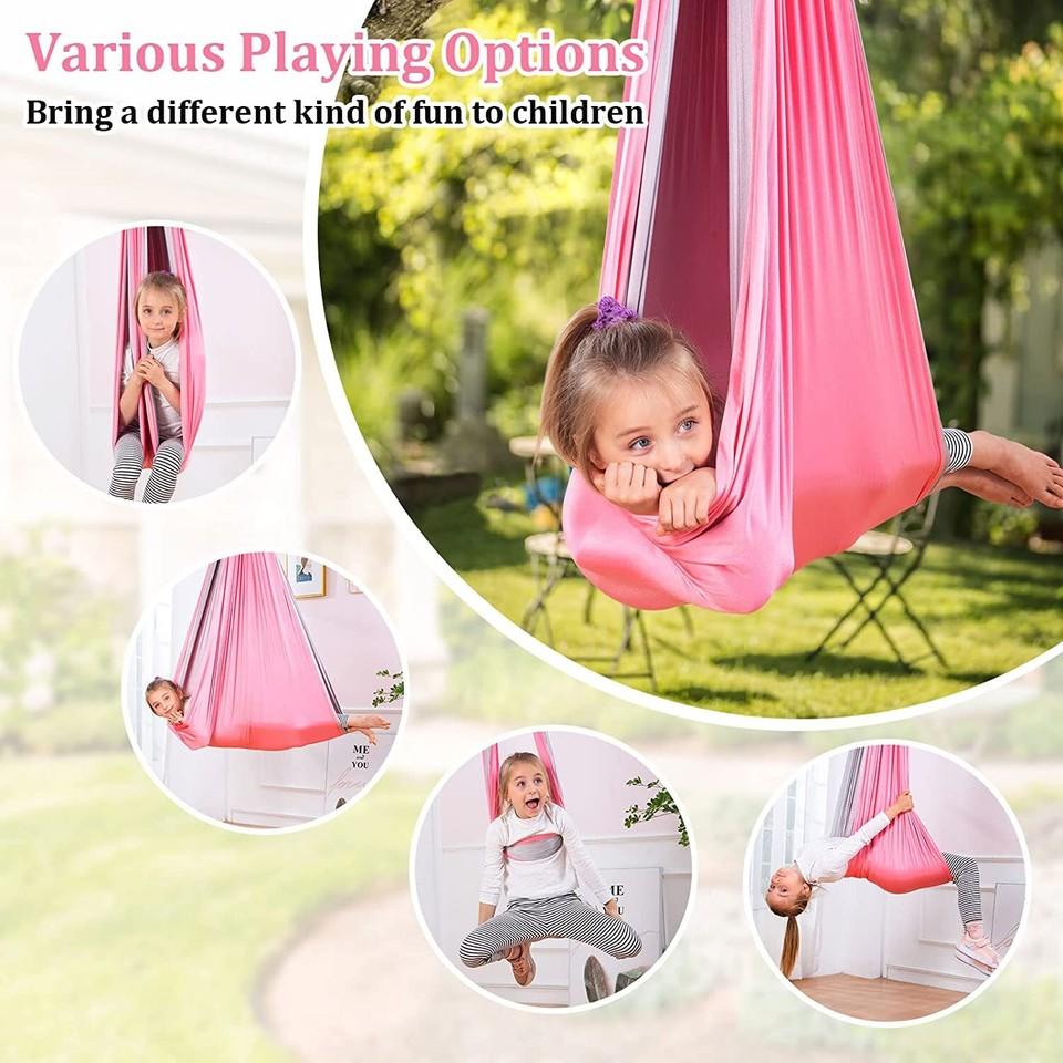 Therapy Swing Hammock Double Swing Cloth Kids Gifts for Autism