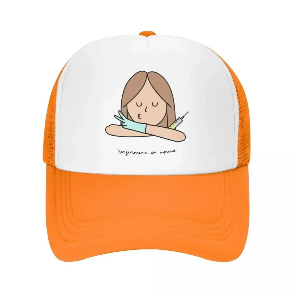Cute Doctor Nurse Baseball Cap For WoUnisex Summer Breathable Mesh Side Caps Hats Adjustable Fit For Casual Headwear