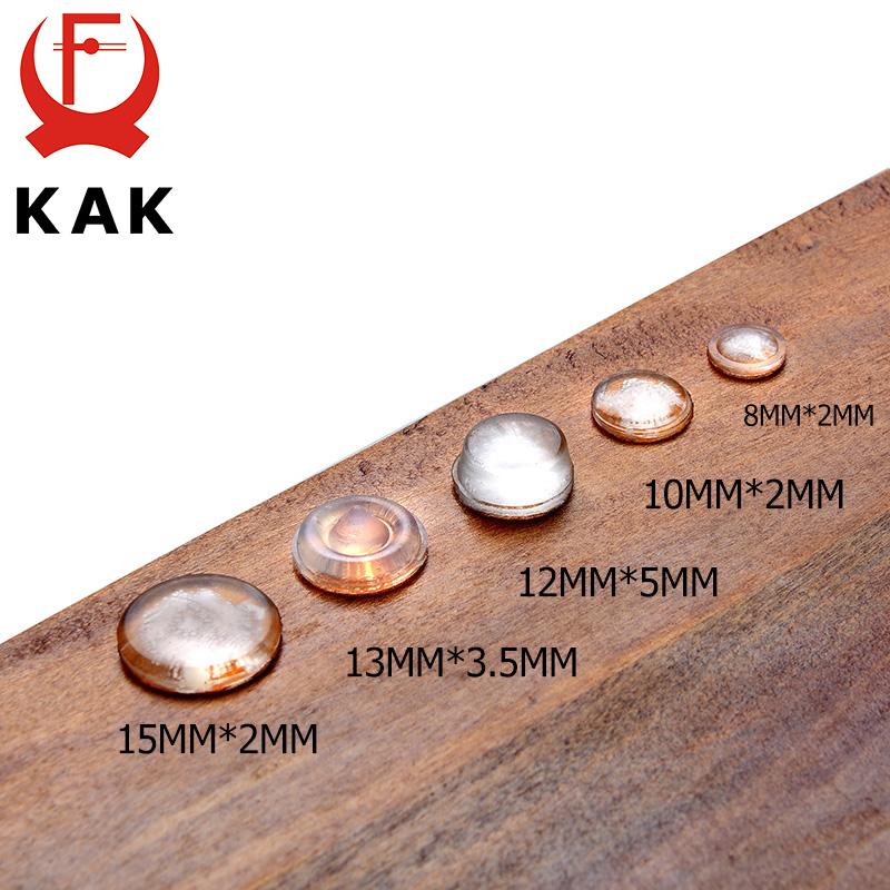 KAK 30-80PCS Self Adhesive Silicone Furniture Pads Cabinet Bumpers Rubber Damper Buffer Cushion Protective Furniture Hardware