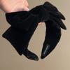 1pc The Large-sized Velvet Bow Hairband for The Winter and Autumn Season Is Suitable for Party Decorations or Daily Use. It Is A Fashionable Hairband