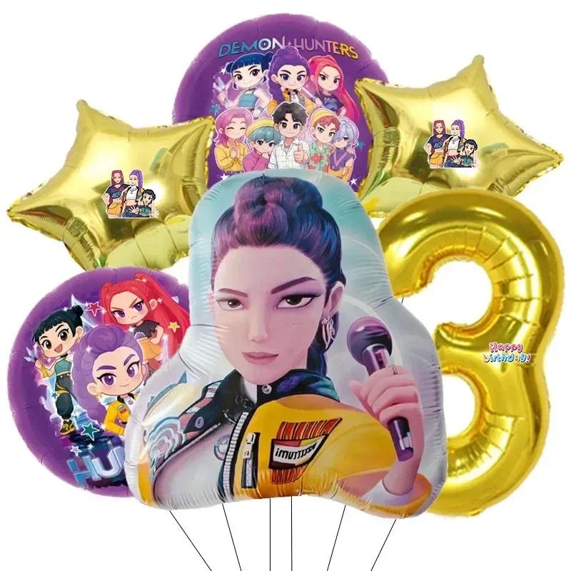 Set di 6 Palloncini in Alluminio con Numeri da 0 a 9 per Festa di Compleanno a Tema Musicale Decorazione Baby Shower Regalo