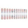 Long Press-On Nails With Icy Transparent Sparkle Rhinestones 24pcs Gel Adhesive Jelly Glue False Nail Tips Women Sweet Style
