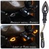 4PCS Motorcycle Turn Signal LED Retro Turn Signal -Light 12V Universal