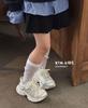 Spring 2026 Kids' Korean-Style Rhinestone Mesh Breathable Sneakers