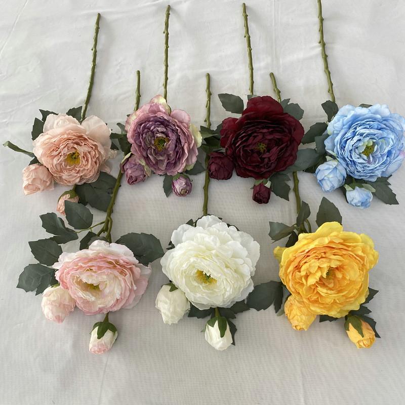 Arrangements Decorative Peony Wedding Realistic Artificial Decoration Floral