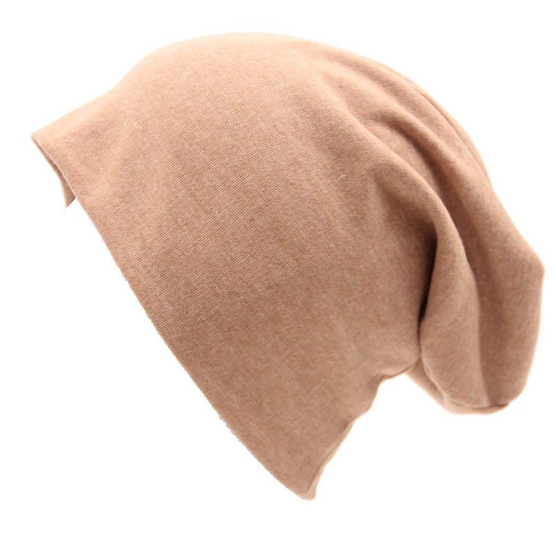 Women's Autumn Winter Pullover Sports Street Hip Hop Loose Knitted Cotton Hat KTY