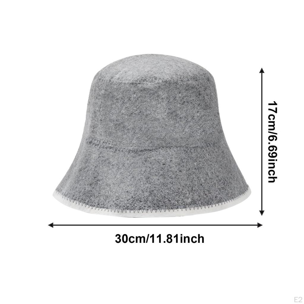 Saunahut für Männer und Frauen Hitzeschutz Wasserabsorbierend Vaporarium Russische Mütze Badezimmer SPA