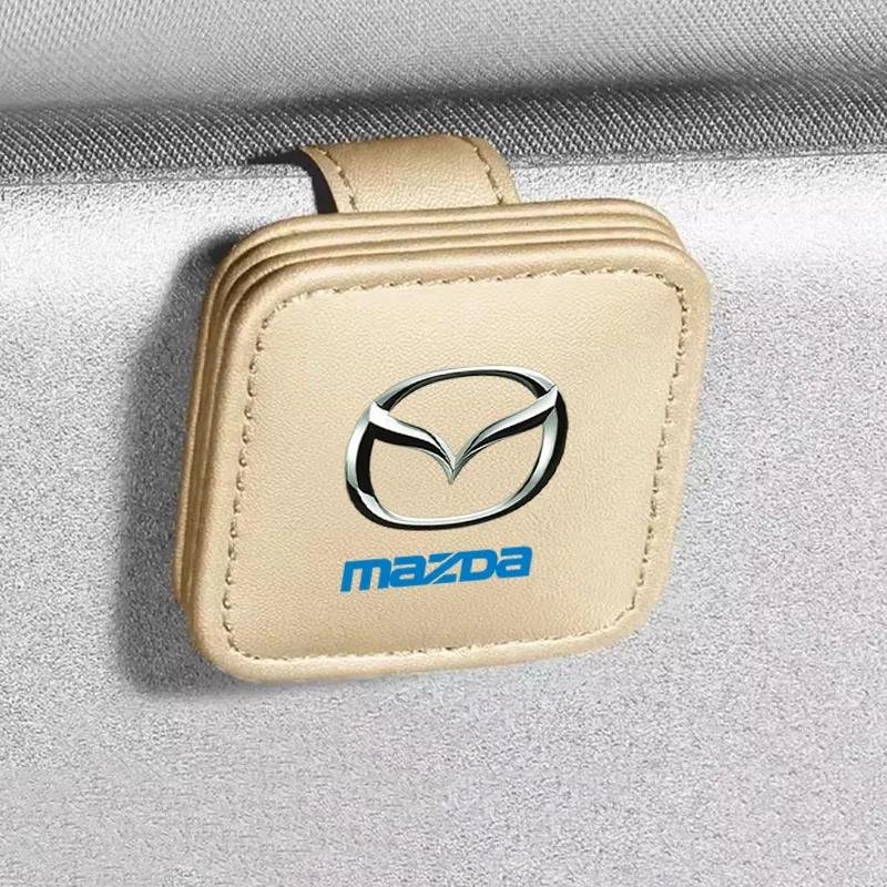 Magnetic Leather Sunglasses Mount Interior Visor Accessories for Mazda CX-3 CX-7 CX-9 RX-7 Auto Accessories