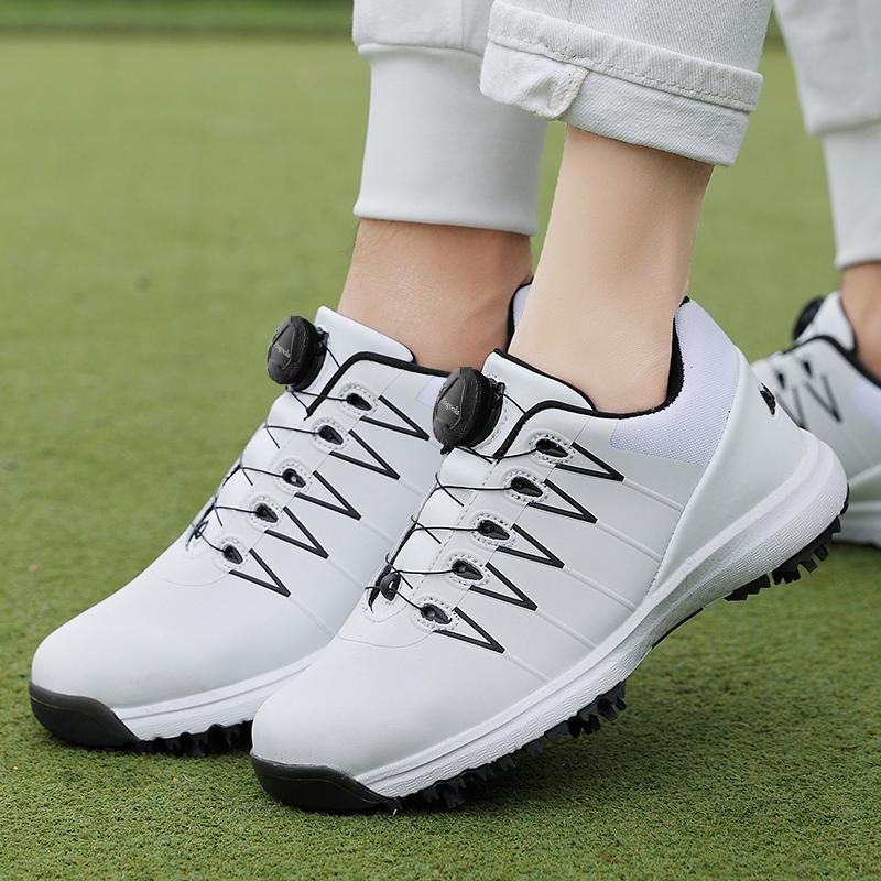 Golf Shoes Casual Sports Shoes Business Grass Waterproof Golf Shoelace Spikes Large Size Golf Shoes
