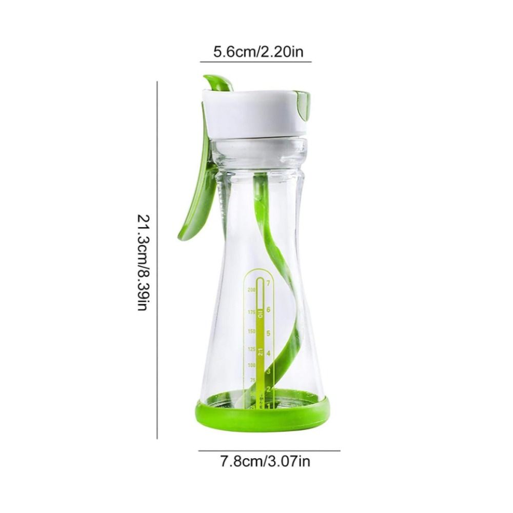 Saftbehälter Shaker Mixer Salatdressing-Mischflasche mit Skala Auslaufsicher Salatdressing-Shaker Manueller Mischbecher Küche