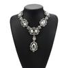Alloy Pendant Exquisite Necklace With Gemstone Inlay Perfect For Wedding Celebrations And Memories Travel