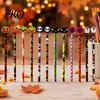 Ghost Pencils 12 Pcs Halloween with 3D Skull Pumpkin Cat Erasers, Holiday Writing Wood Bulk for Goodie Bags, School Classroom Rewards Supplies