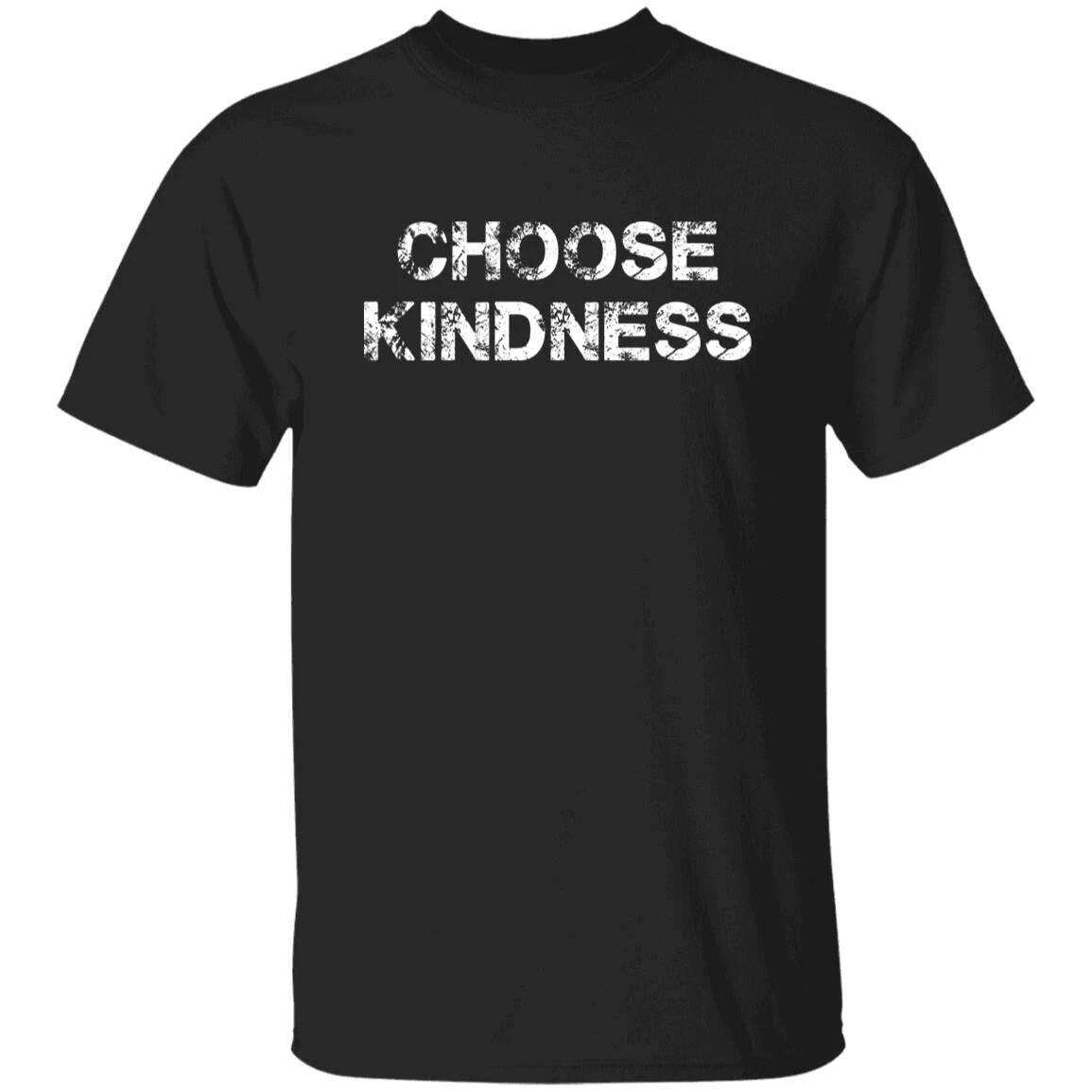 Choose kindness Unisex T-shirt gift positivity tee black dark heather 2XL