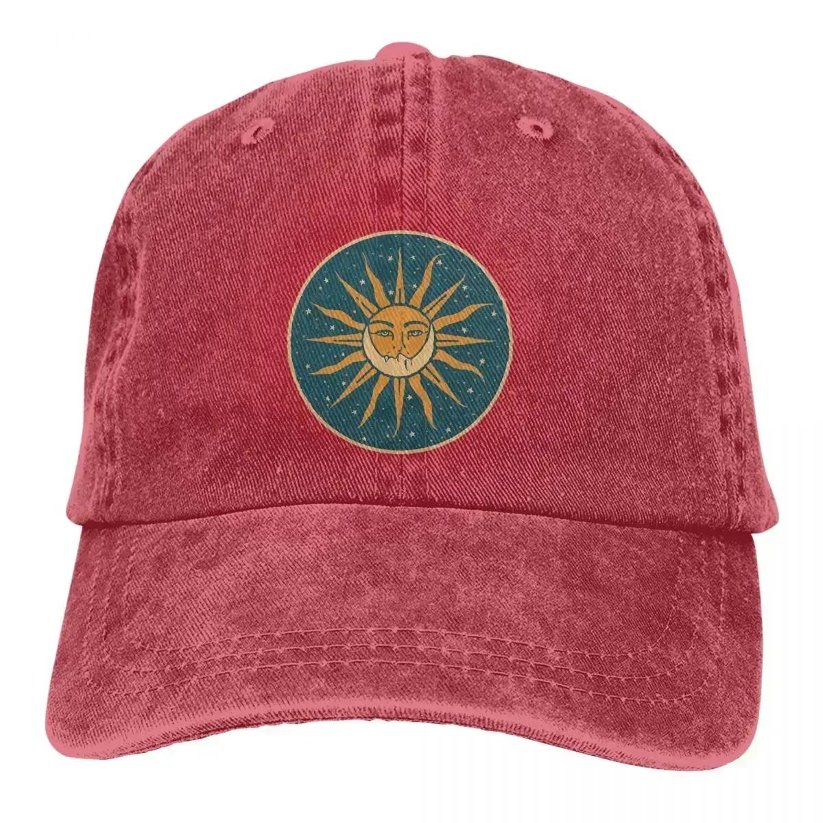 Summer Cap Sun Visor Sun And Moon Vintage Hip Hop Caps Cowboy Hat Peaked Hats