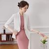 Women's Formal Mid-Sleeve Blazer & Dress Set