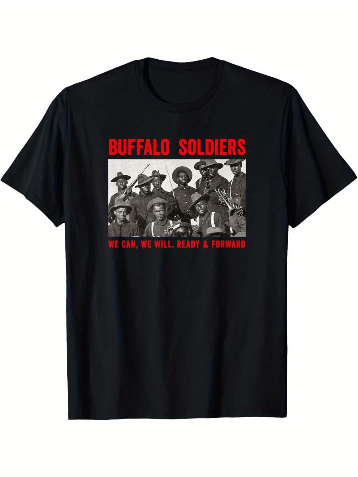 Buffalo Soldiers 9th and 10th Cavalry African American Heros T-Shirt XL