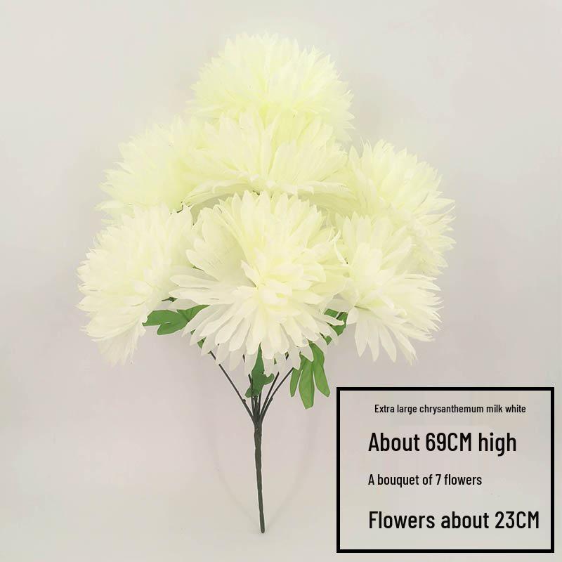 Qingming Chrysanthemenstrauß: Seidenblumen (künstlich) für das Gräberfegen und Friedhofsgedenken