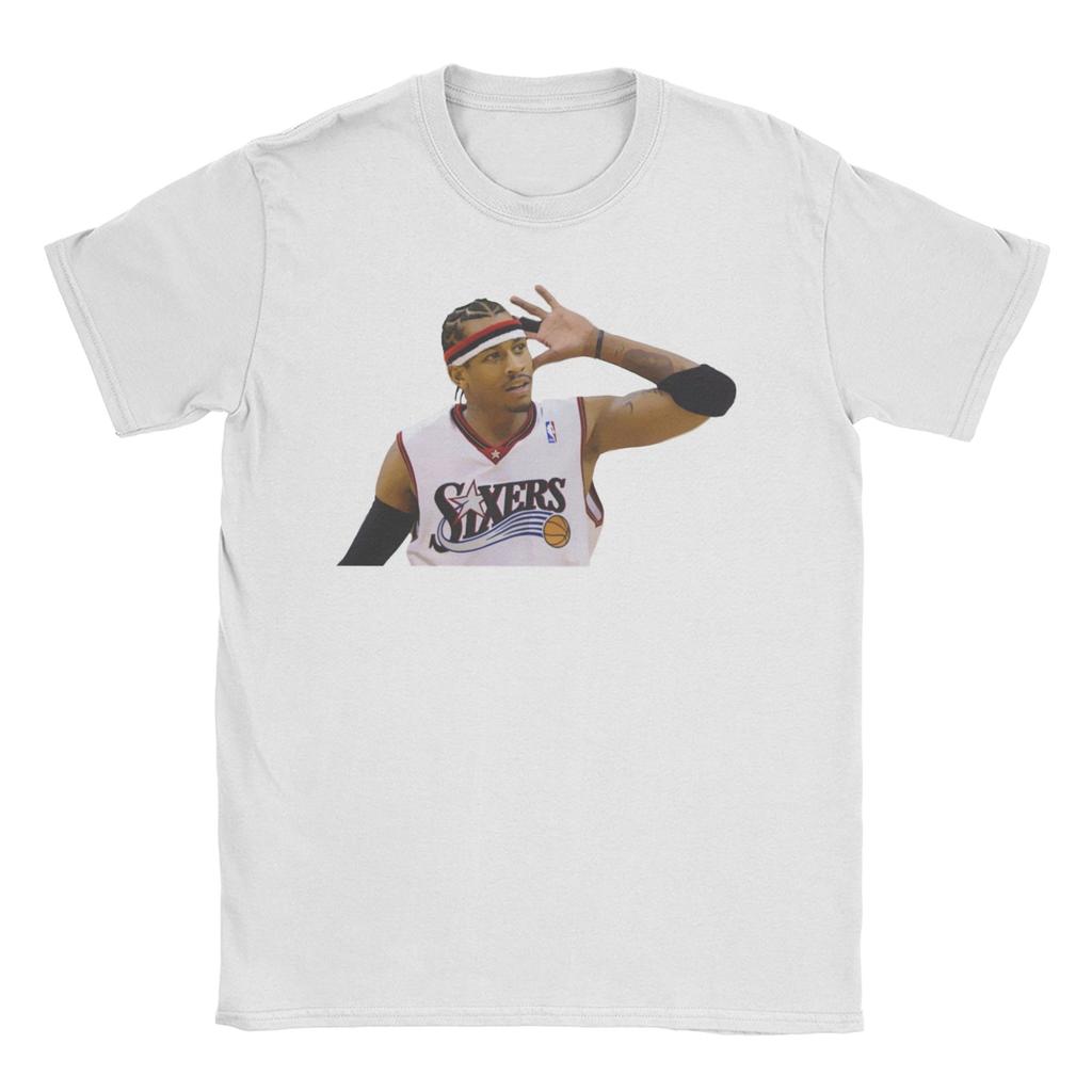 Allen Iverson Minimalist Design T Shirts Unisex Women Pure Cotton Hipster TShirts Crewneck Tee Shirt Short Sleeve Tops Plus Size