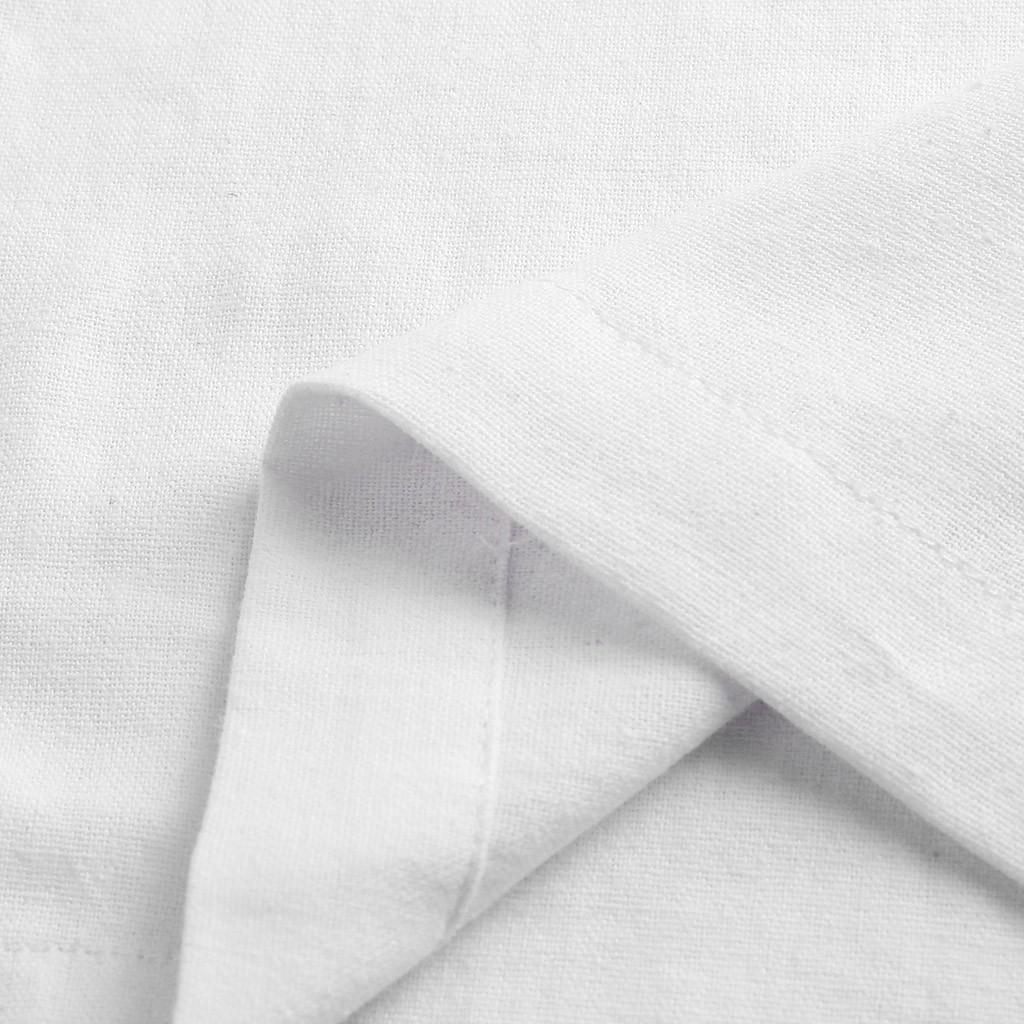 Pánské letní nové stylové jednoduché módní kalhoty z čisté bavlny a lnu