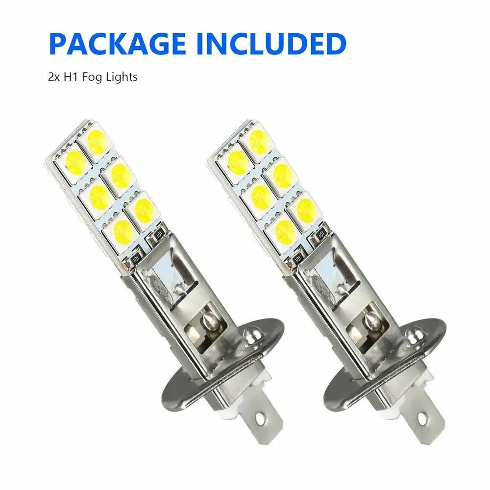 2Pcs/Set 2Pcs Super White H1 Hi/Low Kit Beam Super Bright Car Fog Light DRL Turn Signals Headlight Driving Bulb