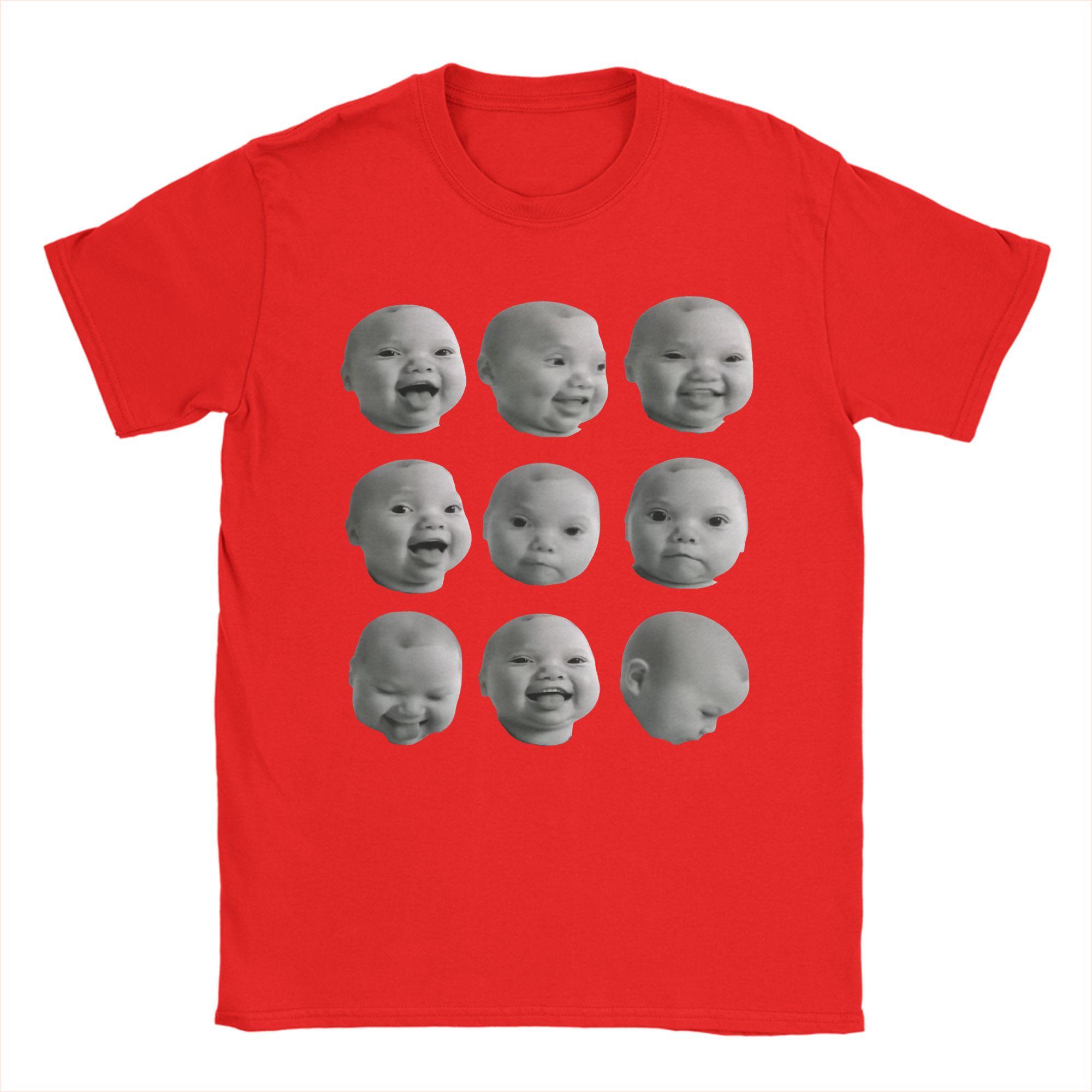 Men Funny Niche Baby gen z Meme ai Viral Giggling AI Laughing T Shirts  Pure Cotton Clothing Short Sleeve Tee Shirt TShirts S