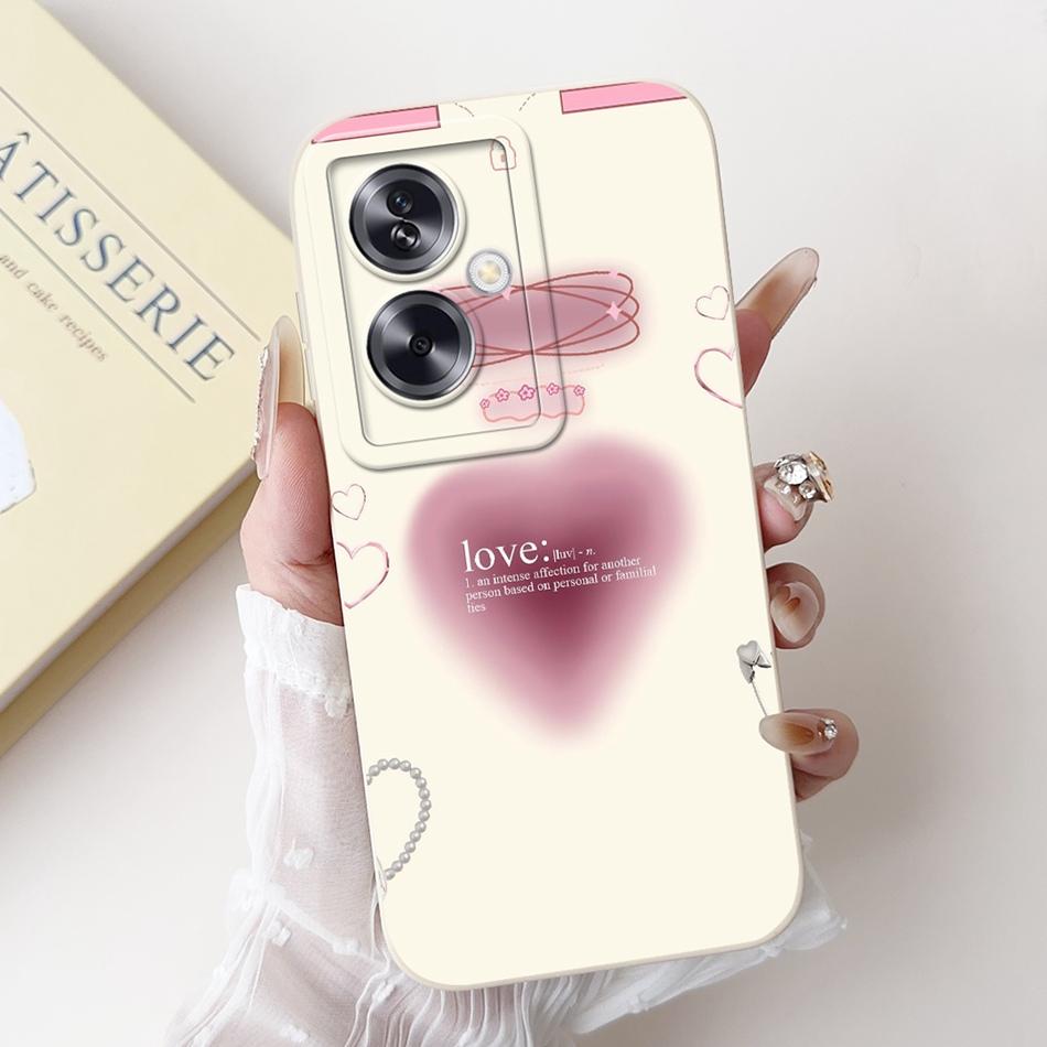 For OPPO A79 5G Beautiful Bow Rose Painting Phone Case For Oppo A79 5G CPH2553 CPH2557 Shockproof Soft Silicone Cases
