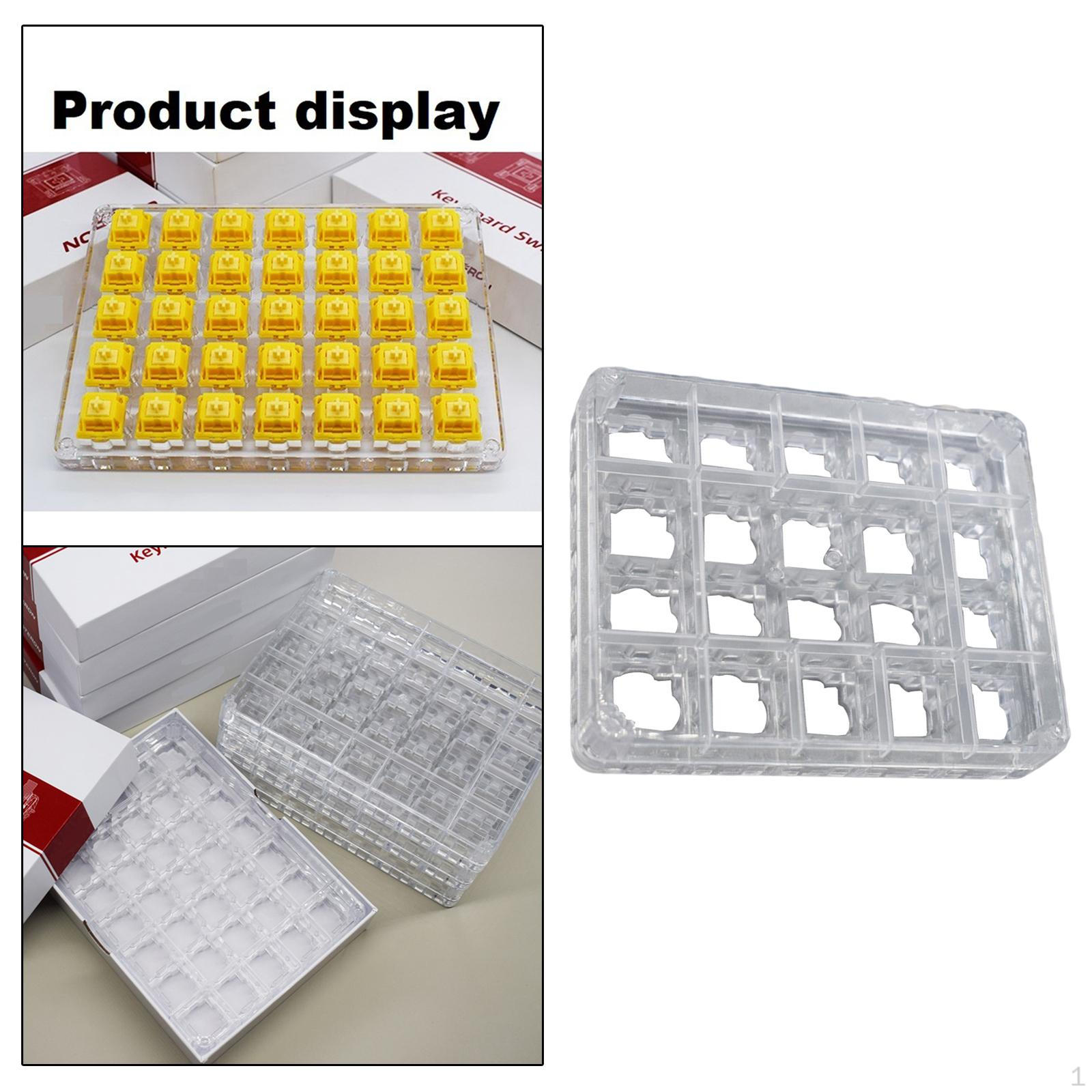 Acrylic with Transparent Switch Base for Mechanical Keyboard DIY Accessory Design 11x9x1cm