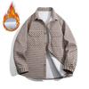 Herbst- und Wintermode Verdickte karierte Woll-Lammfelljacke Lockeres Oberteil