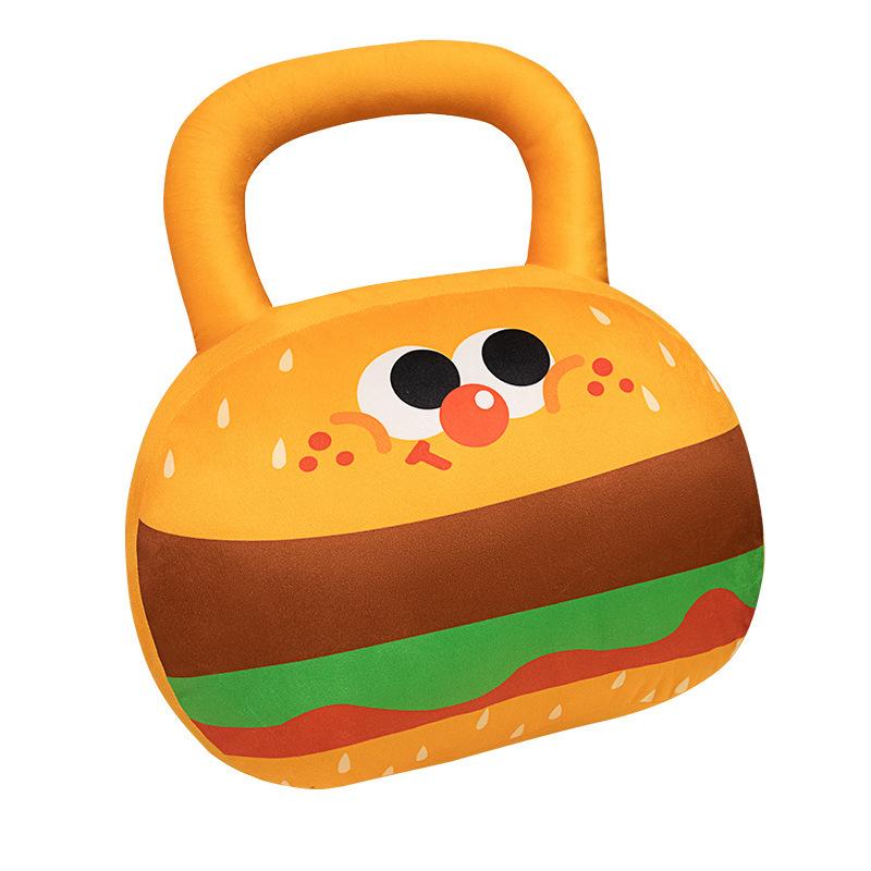 Creative Soft Dumbbells Kettlebell Throw Pillow Plush Toy Doll Home Sofa Pillow Cushion Girl Doll