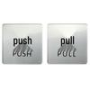 Guanfeng GF Acryl Zilver Duw Trek Deur Bord (Paar)
