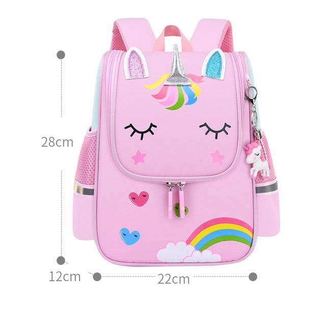 Sacs à dos pour enfant garçon Licorne rose Kawaii Anime Sac à dos Élève de maternelle Mignon Filles Sac à dos scolaire pour enfants Imperméable Enfant
