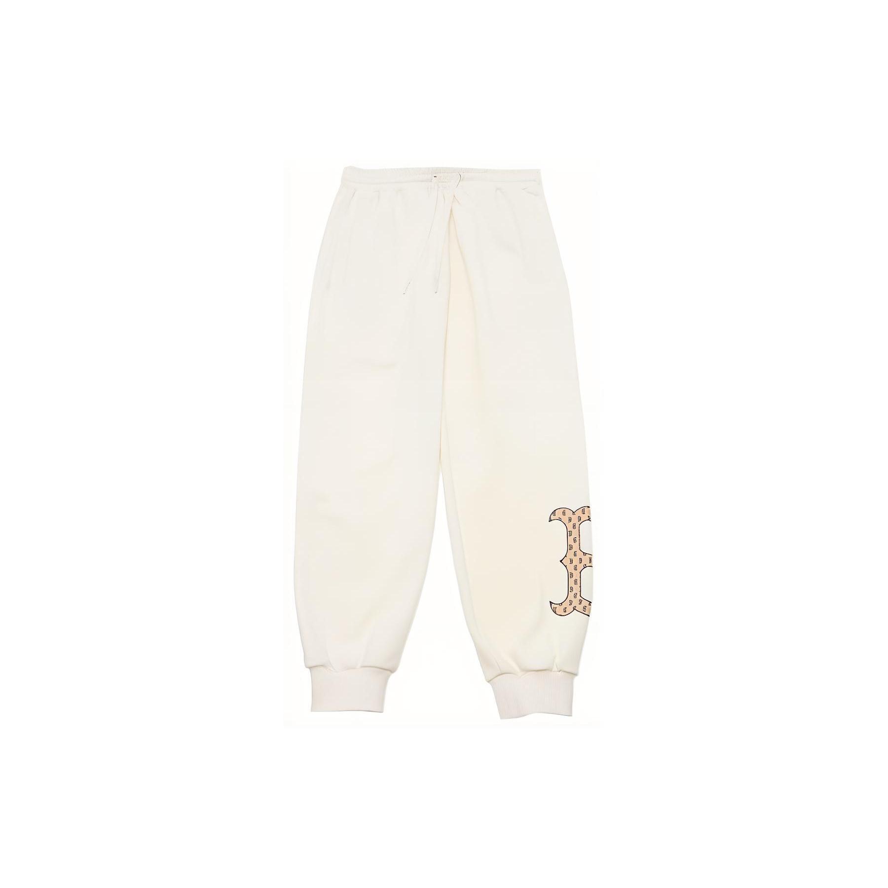 MLB SS24 Casual Pants Unisex Cream 3APTM0341-43CRS XS