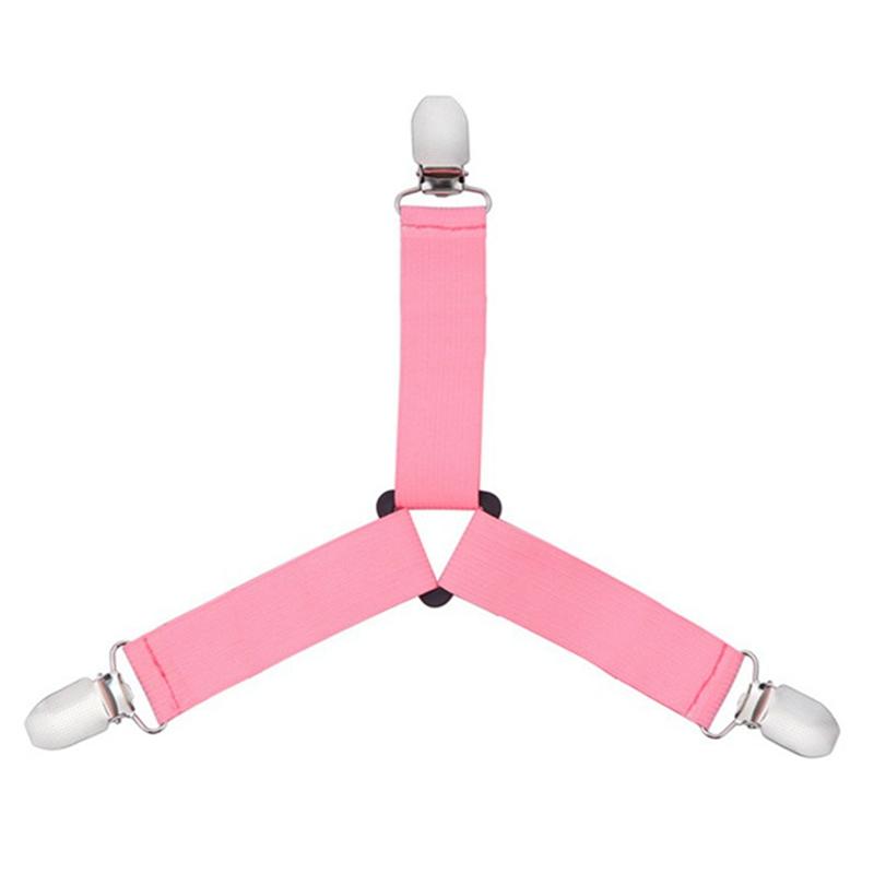 4pcs /Set Adjustable Sheet Suspenders Mattress Gripper Clips Triangle Bed Sheet Holders Fitted Sheet Clip For Bed Mattress Cover