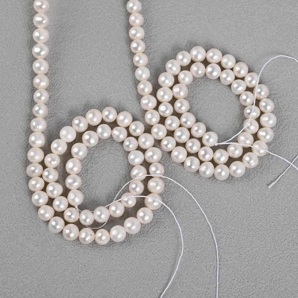 1Strand White Pearl 2-10mm For Jewelry Making DIY Necklace Bracelet Earrings Accessory Support Dropshipping