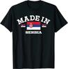 Made In Serbia Serbian Flag Men TShirt Short Sleeve Casual 100 Cotton ONeck Summer Tshirt