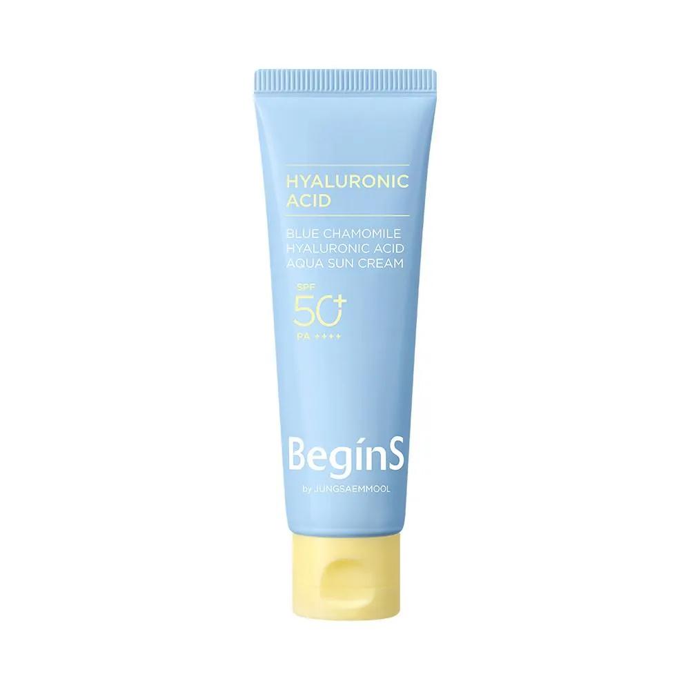 BEGINS By JUNGSAEMMOOL Blue Chamomile Hyaluronic Acid Aqua Sun Cream 50ml