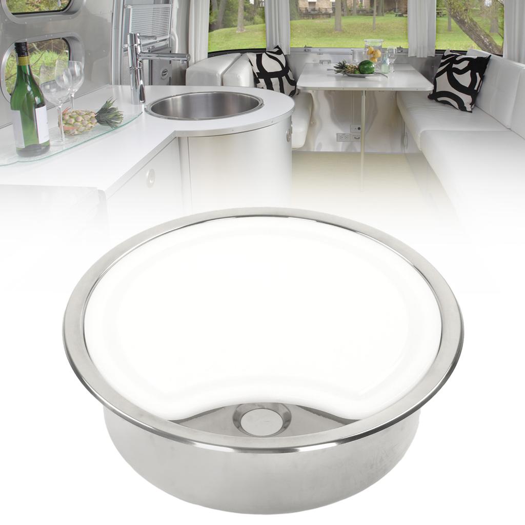 RV Stainless Steel Sink Kit with Acrylic Cutting Board Safe Robust RV Sink Cutting Plate Replacement