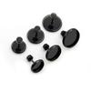 10pcs 8 10 12mm Stainless Steel Black Color Earring Studs Earrings Blank Base Fit 8-12mm Glass Cabochons Buttons Earring Bezels