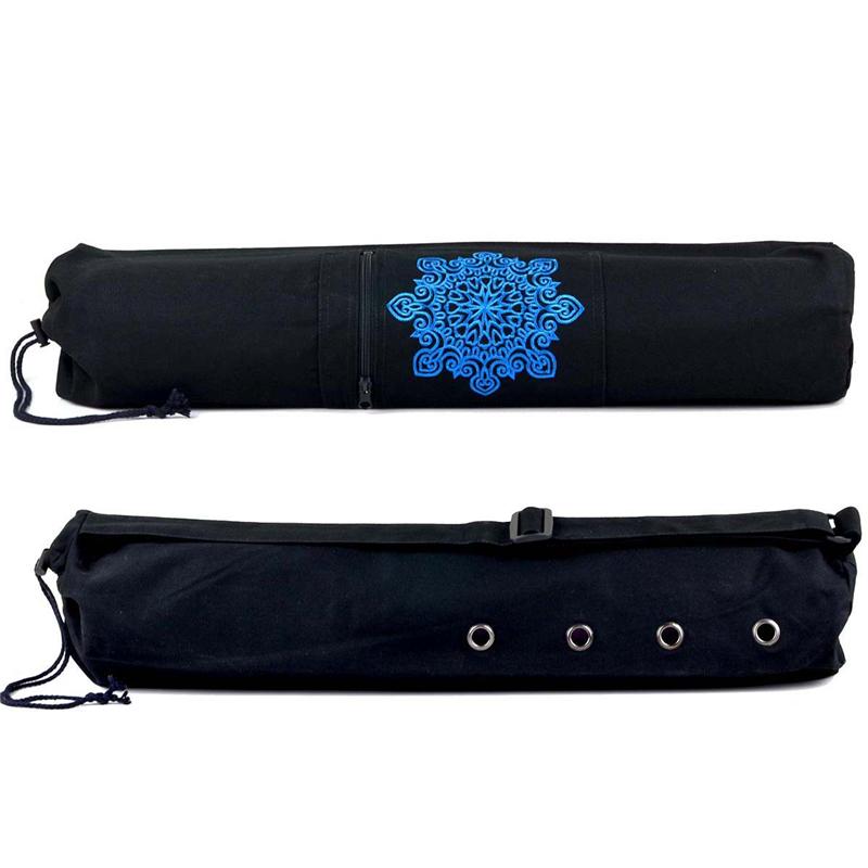 Wear-resistant Canvas Yoga Mat Backpack Breathable Sports Fitness Canvas Bag Yoga Accessories