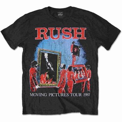 Rush Unisex Adult 1981 Tour Back Print T-Shirt