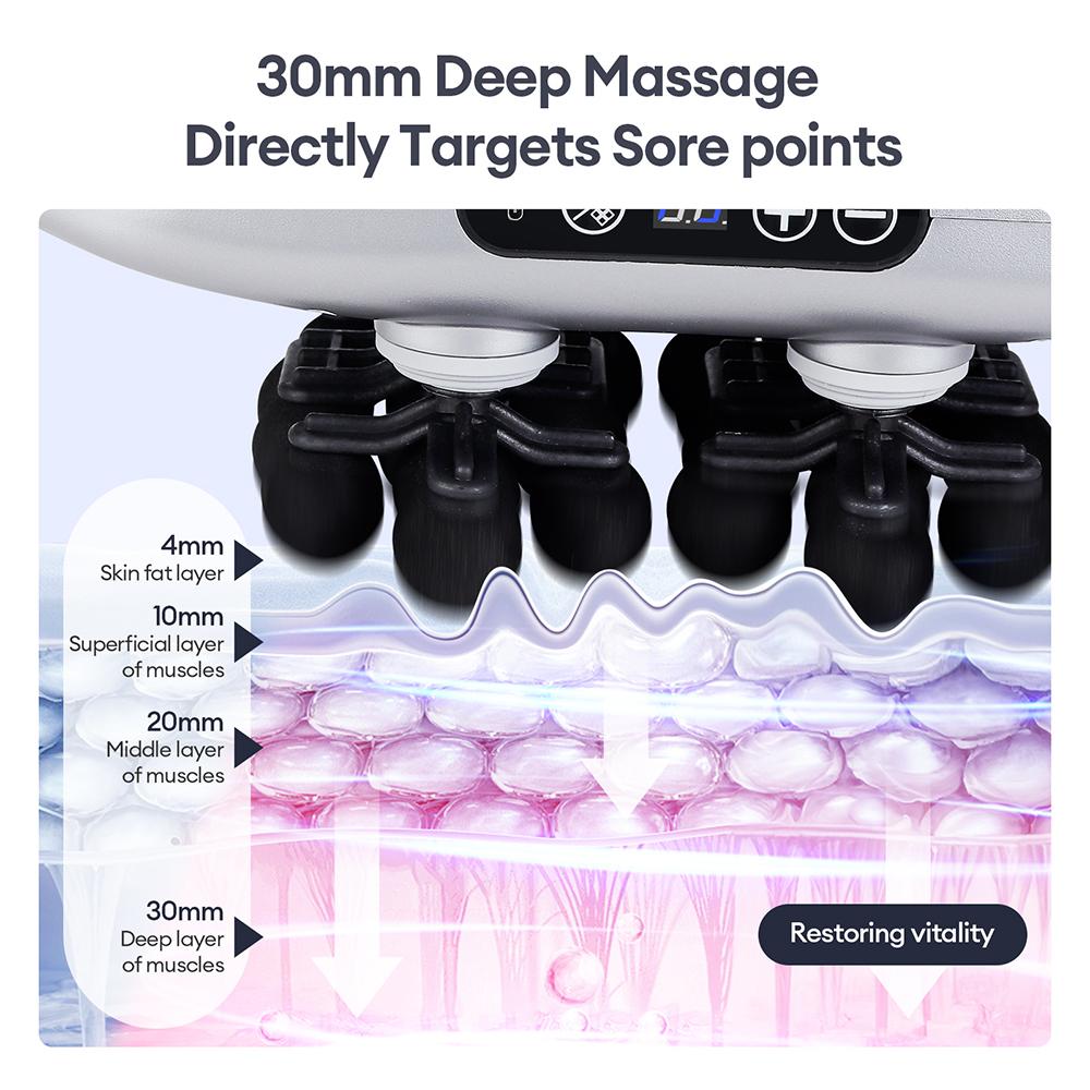28-Heads Body Massage Gun High-Frequency Vibration Fascia Gun Back Waist Thigh Massager Neck Shoulder Massager Muscle masajeador