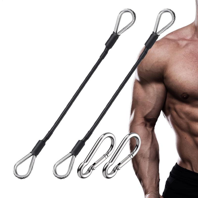 Gym Cable Extension For Home Gym Accessories For Tricep Pull Down And Leg Extensions Machine Fitness Rally Rope 2pcs