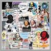 50 Shakespeare Literary Figure Stickers for Car, Phone, and Guitar Decoration
