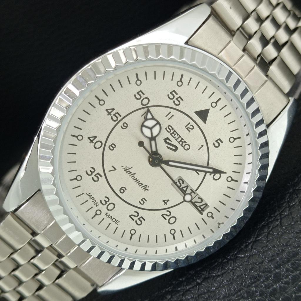 

REFURBISHED VINTAGE SEIKO 5 AUTOMATIC 6309A JAPAN MENS SILVER WATCH a442951-1