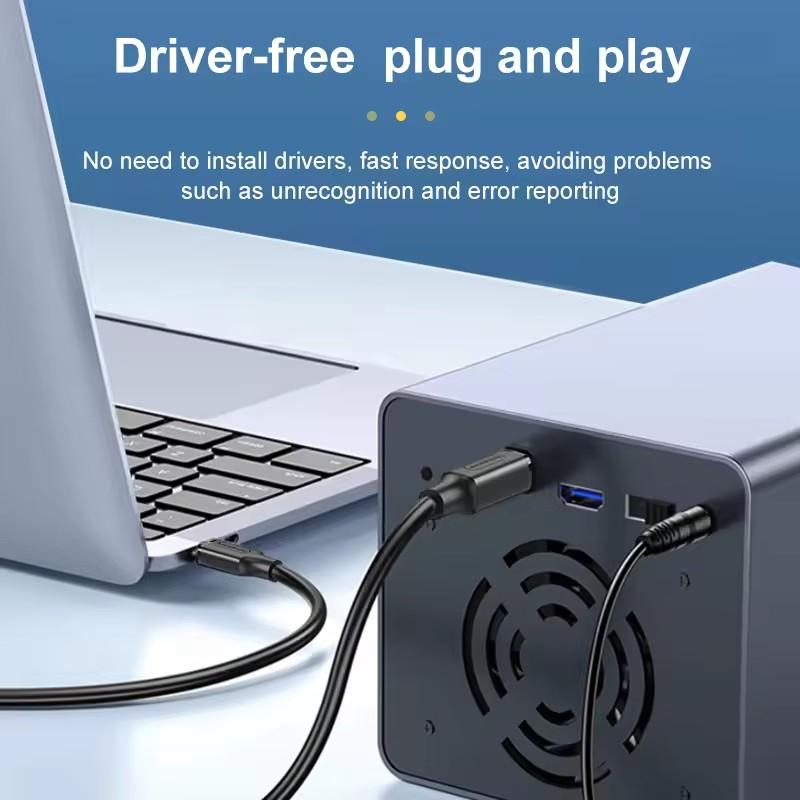 Cabo USB Tipo C para USB Tipo B 2.0 para Novo MacBook Pro HP Canon Brother Epson Dell Samsung Impressora Tipo C Cabos de Impressora Scanner